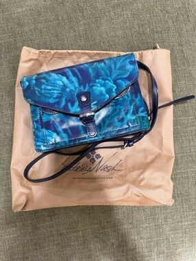 Patricia Nash Teal and Navy Floral Crossbody